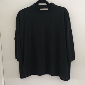 Simple black turtle neck